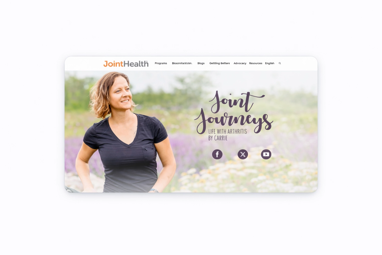 Joint Journeys website design displayed in Fern Web’s WordPress portfolio for health and wellness clients.