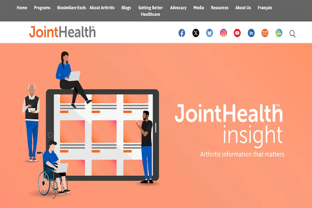 JointHealth Insight website by Arthritis Consumer Experts providing arthritis education and health resources